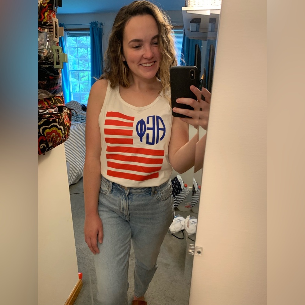 AEPhi American flag tank top